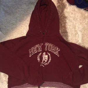 New York Crop Hoodie